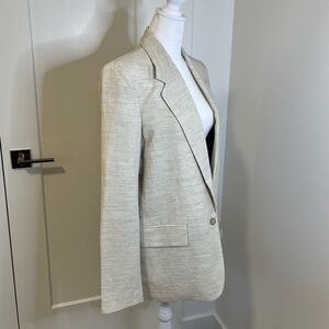 WILFRED Linen Cream Blazer - Size 2 (oversized) - FREE SHIPPING on Bundles $85+